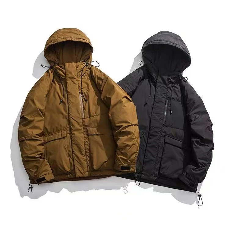 KL0516 秋冬多口袋连帽工装保暖羽绒外套