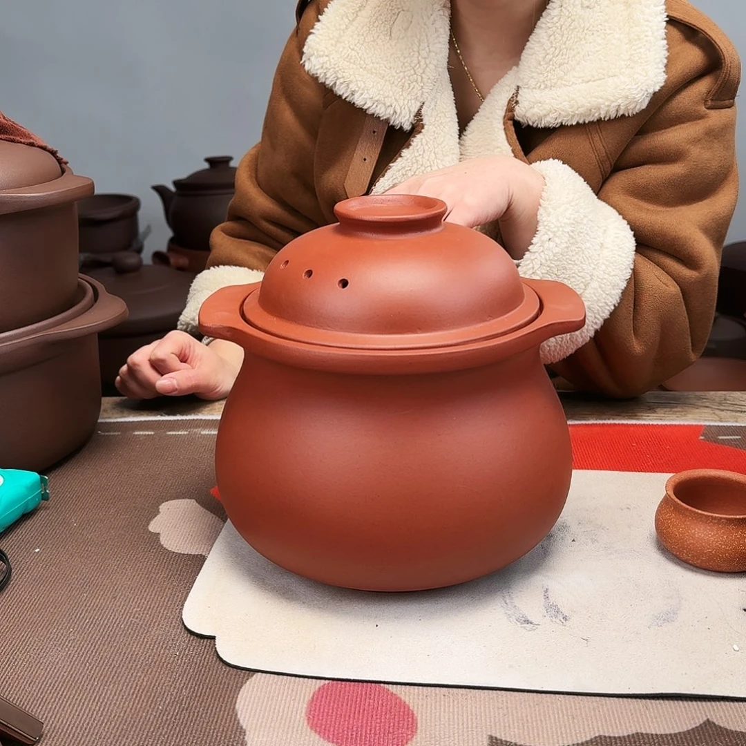 4升诗婷煲红色微微瑕