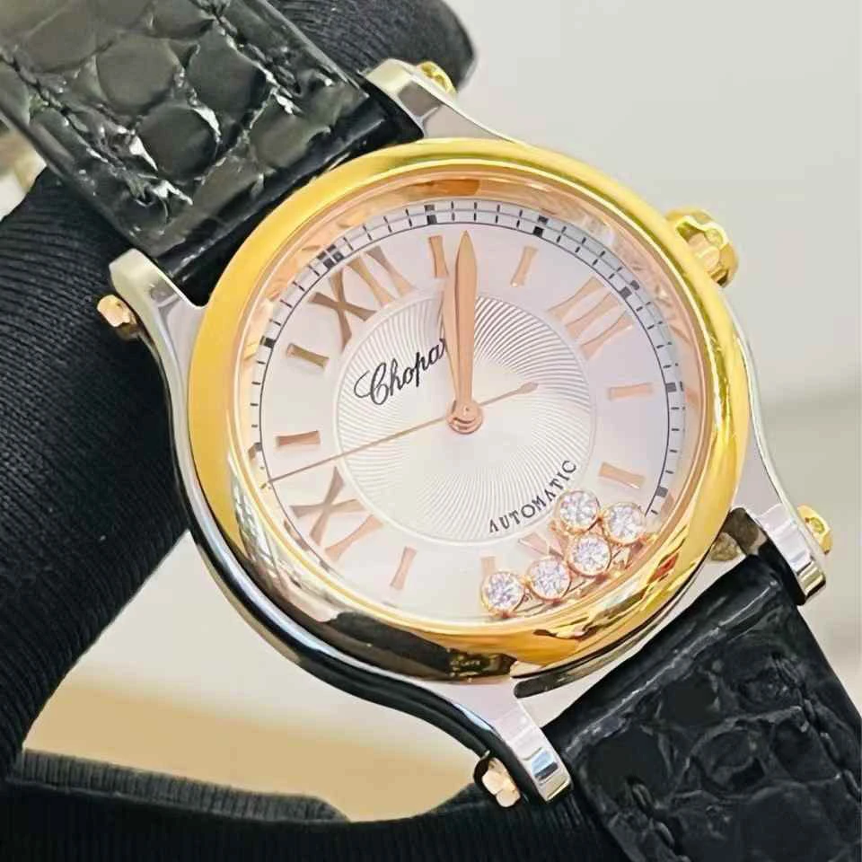 99新 Chopard/萧邦 盒证HAPPY DIAMONDS自动机械278573-6001女表