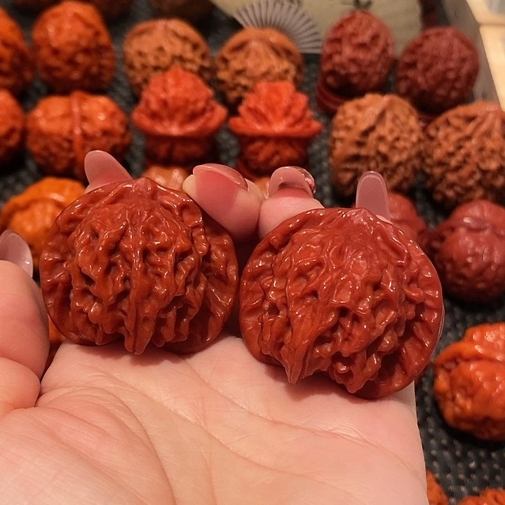 文玩核桃吊坠41玉化盘山0335