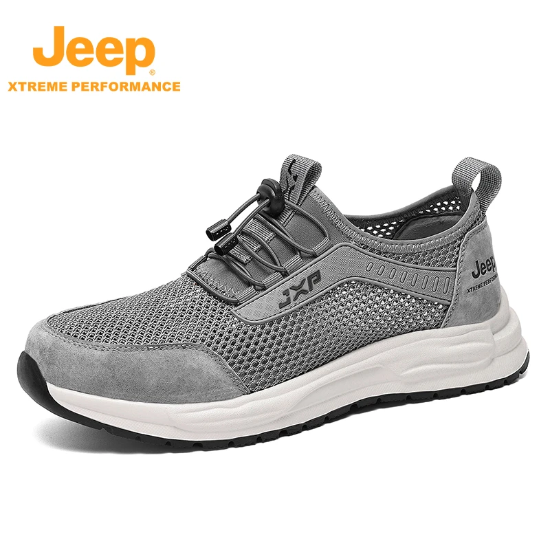 夏季男新款凉快舒适透气网面轻便防滑耐磨jeep男鞋