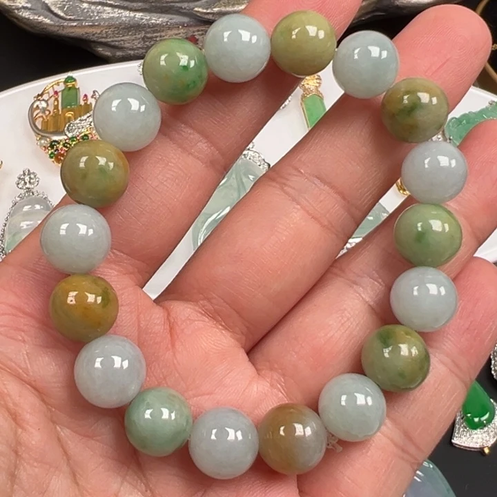 翡翠未镶嵌颈饰手串