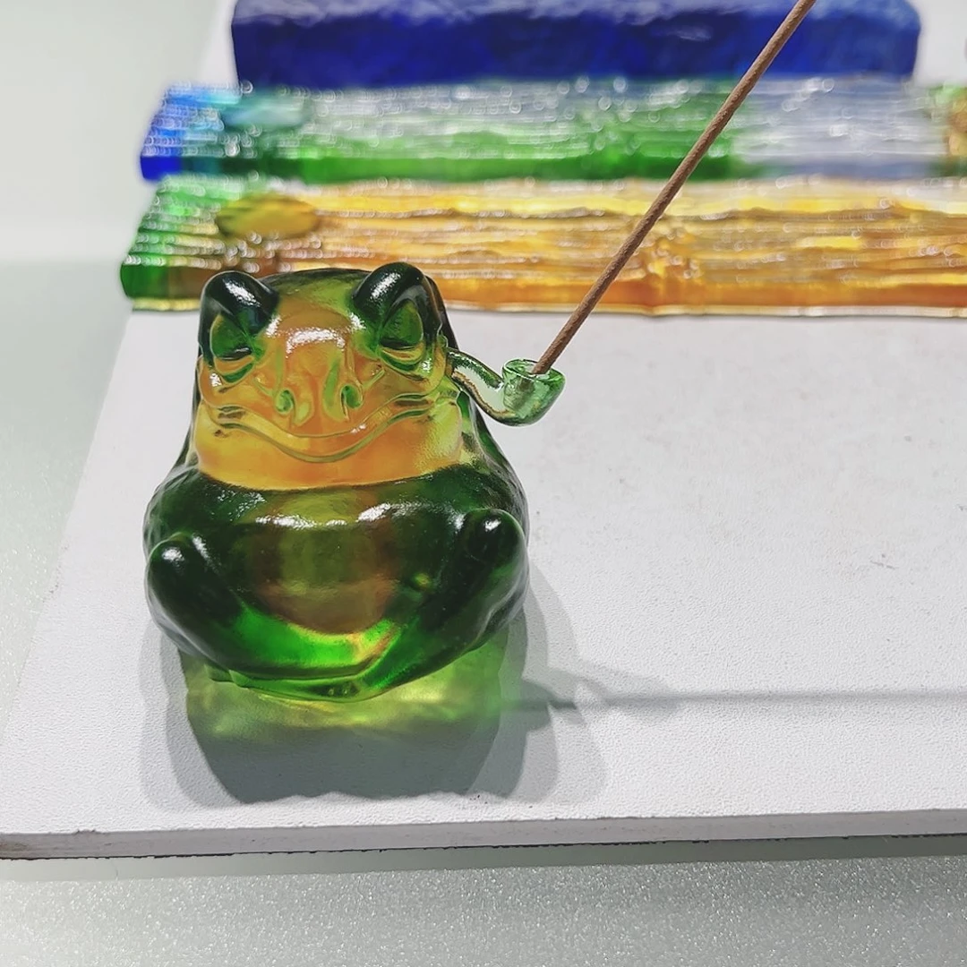 【闪购商品】手工艺品琉璃青蛙香插