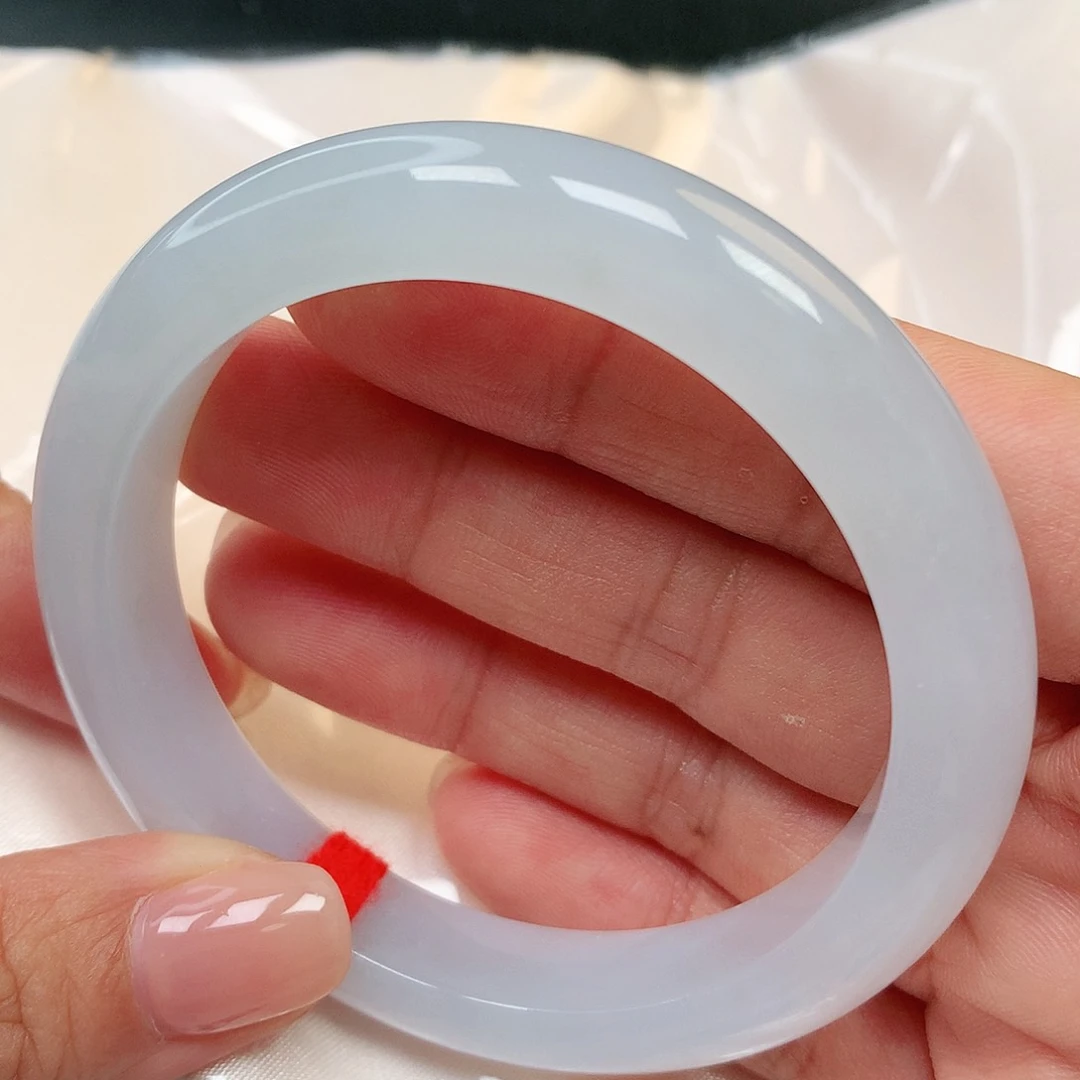 翡翠手镯足银镶嵌翡翠手镯108号