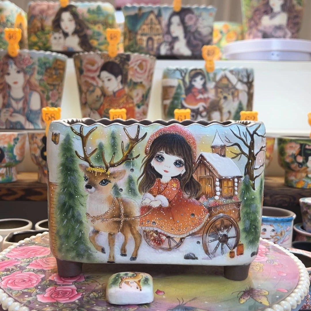 红陶Gogofire的精工长方盆