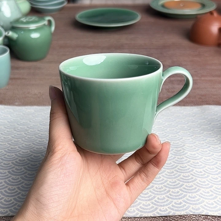 龙泉云间青瓷小米茶器