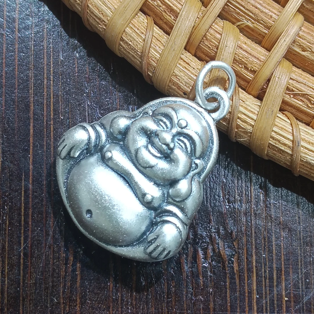 吊坠足银 【七七严选】s999足银佛公吊坠钱TQ