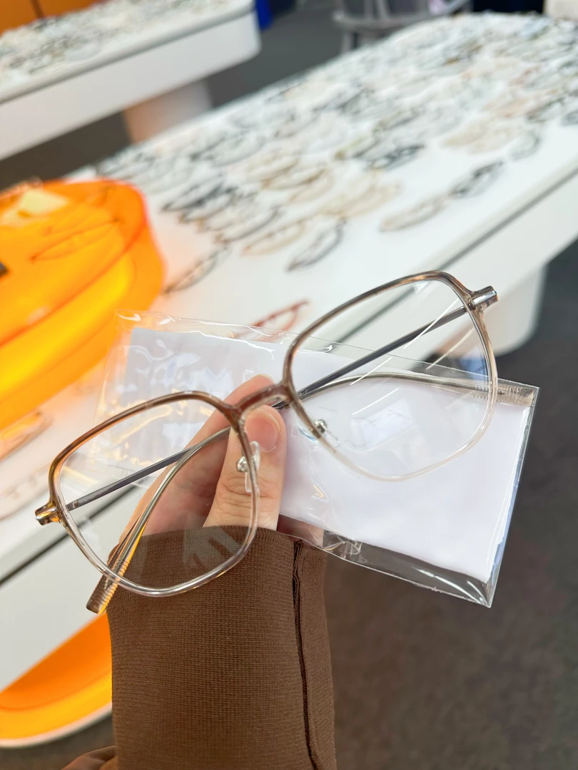 山茶灰粉 时尚网红防蓝光眼镜近视散光可做