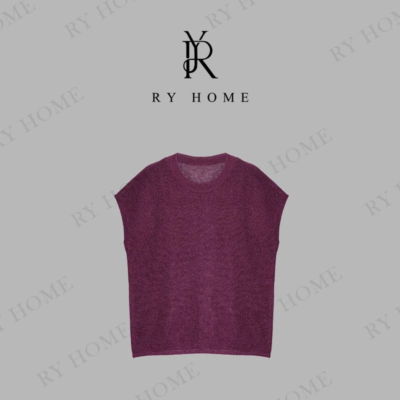 【容雨RYHOME】莱赛尔+桑蚕丝和纸纱无袖套头衫252M2940