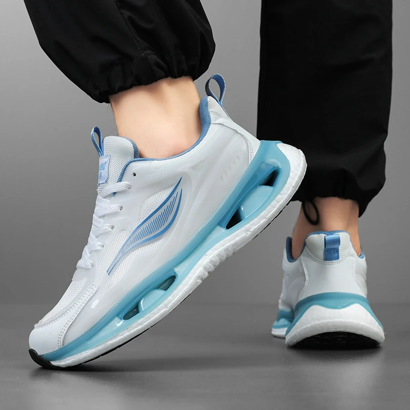 2025新款休闲健步跑鞋子男女跑步鞋运动鞋夏季春季透气网面鞋子男