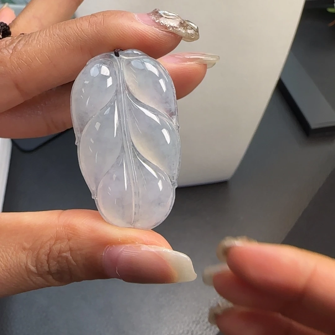 翡翠未镶嵌吊坠(不含链)冰种叶子