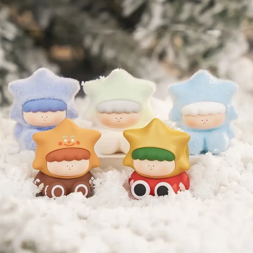 【倩倩拆盒】大美术馆冬日许愿星星系列萌粒潮玩盲盒公仔手办摆件