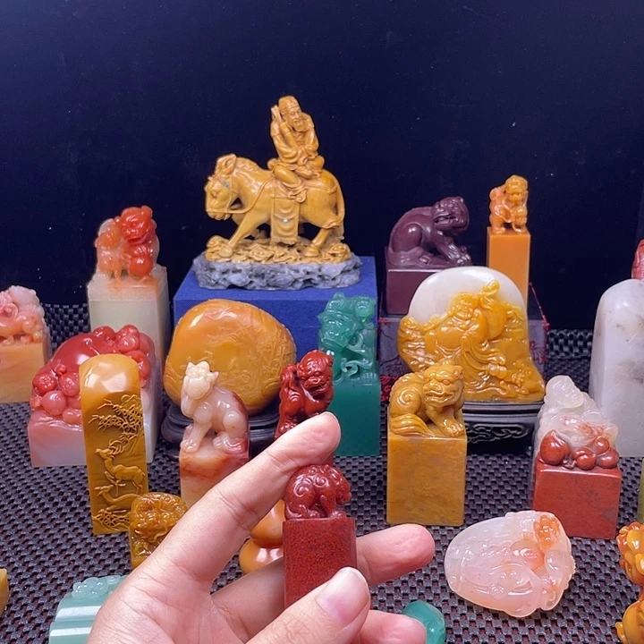 引****老挝石寿山石雕刻工艺