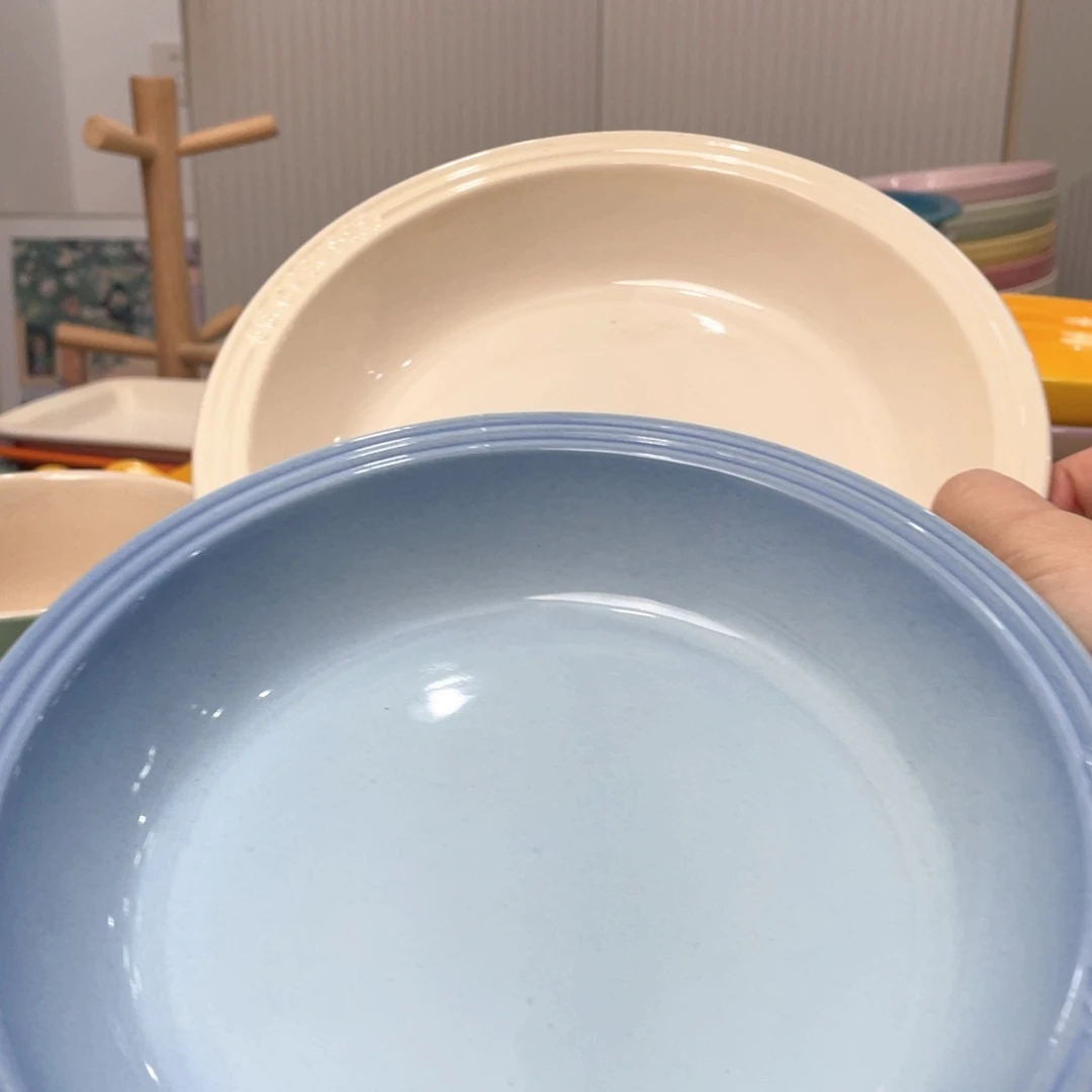 瓷片微瑕2个8英寸草帽盘