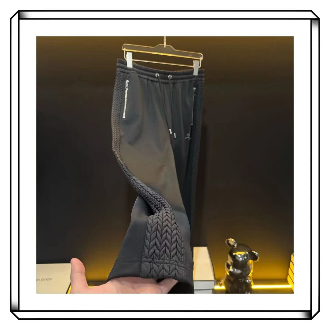 【成套搭配】科技麦穗 富人穿搭 男女四季百搭直筒裤  阳阳-XU1093