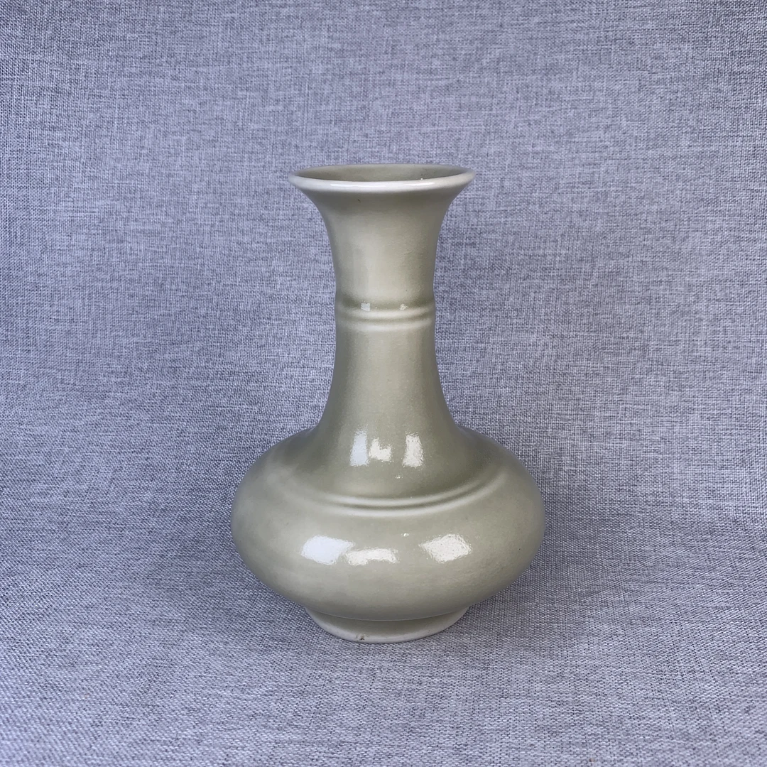 民国素釉瓶古瓷器真品国营镇江市文物商店库出5128128
