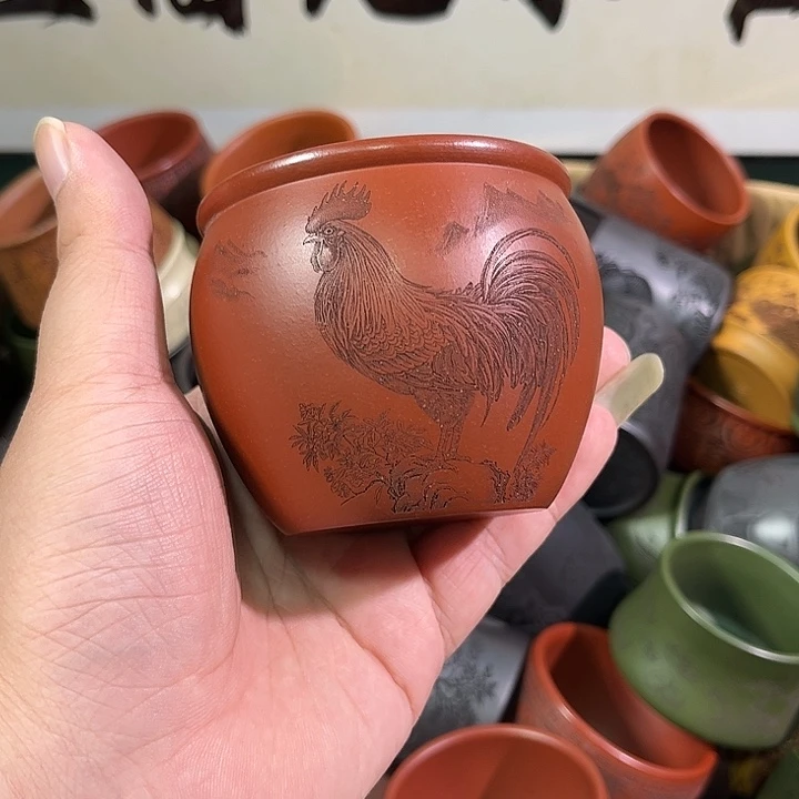 茶杯紫砂全手工紫砂主人杯