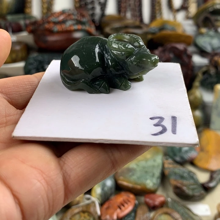 岫岩河磨玉（透闪石质玉）未镶嵌珠宝奇石