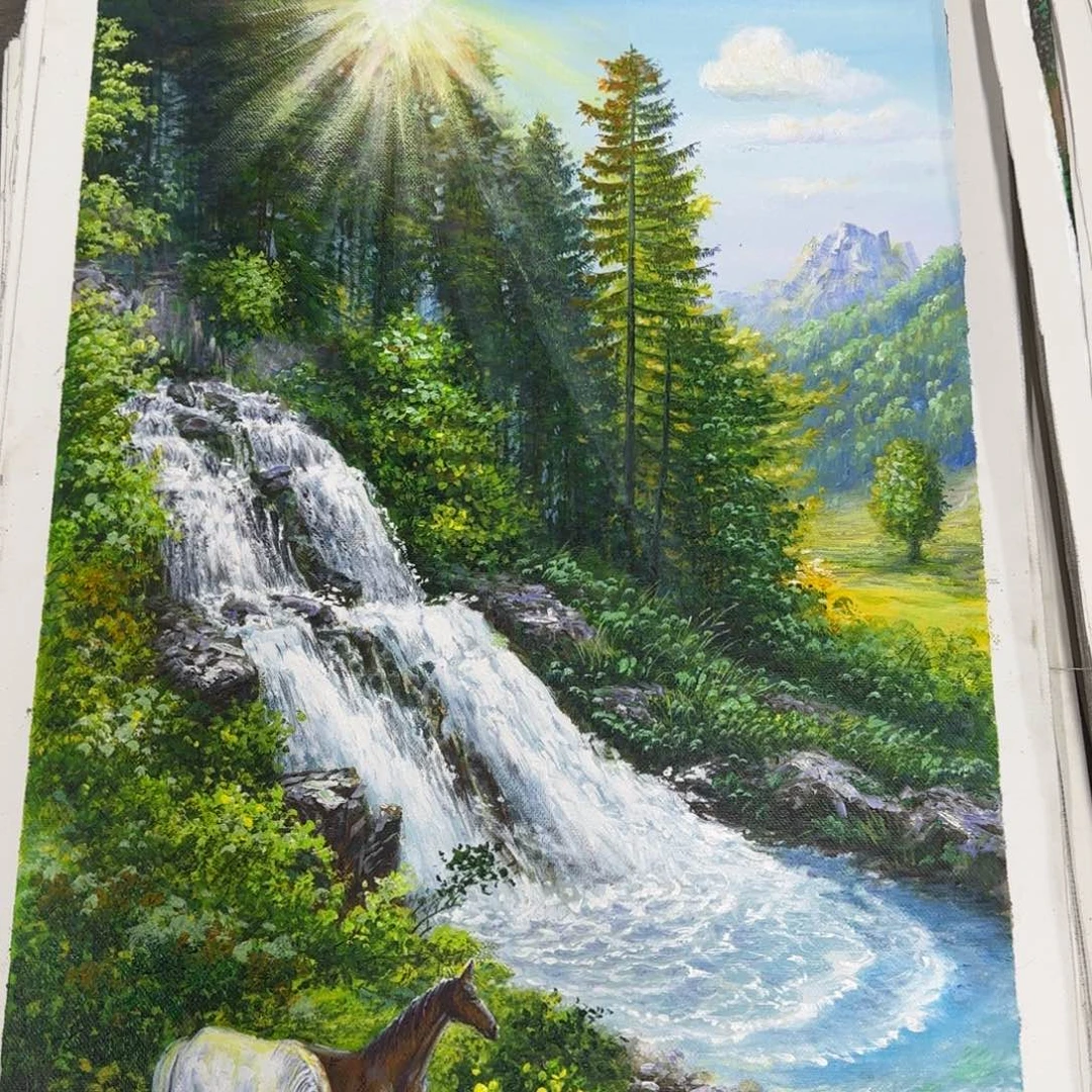 油画加油加油努力加油加油
