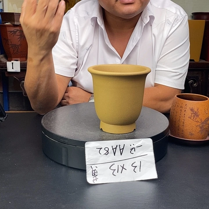 紫砂花盆货号一只AA82