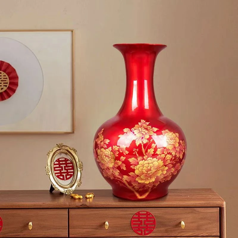 XD-DP-XD146花鸟精美赏瓶+底座/高38厘米宽22厘米/仅有一件