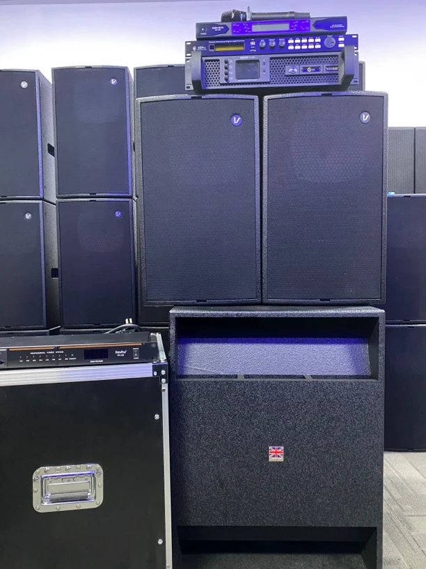 9新  不包邮 威牌12寸音响加录音大师18低音炮7件套