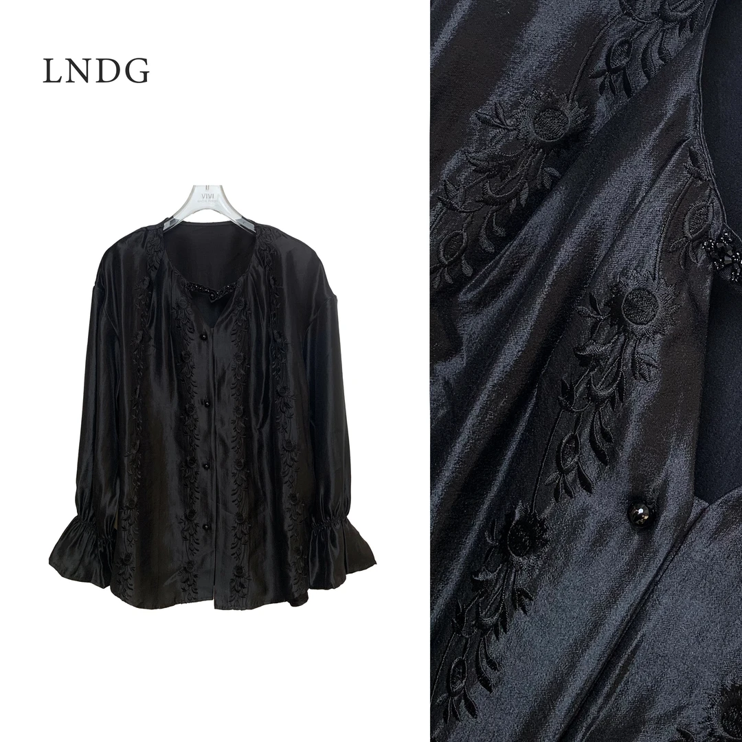 LNDG高端定制新款欧货刺绣重工开衫打底LNDG10089