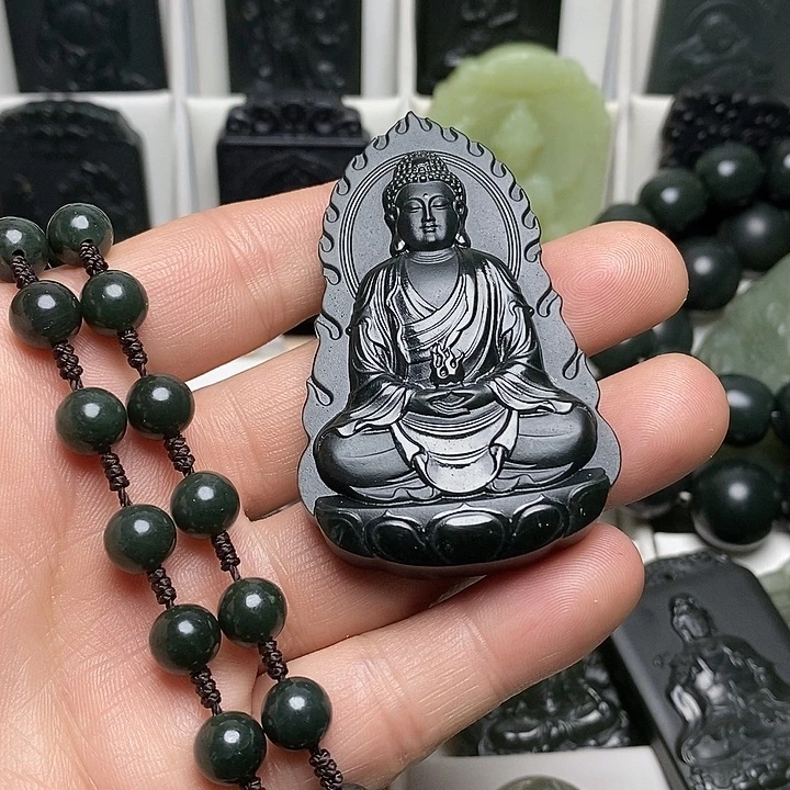 和田玉（青玉）未镶嵌颈饰