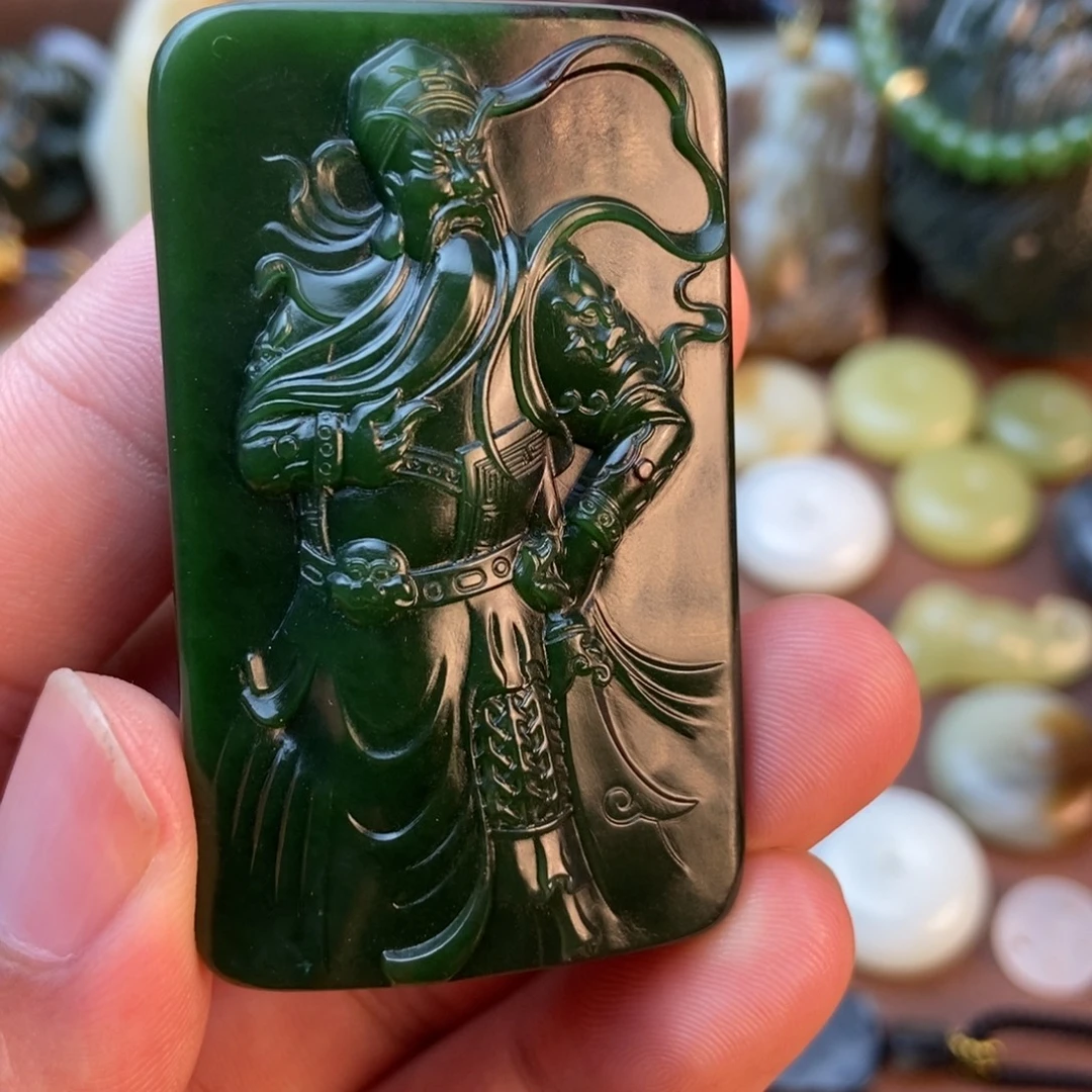 和田玉未镶嵌挂件