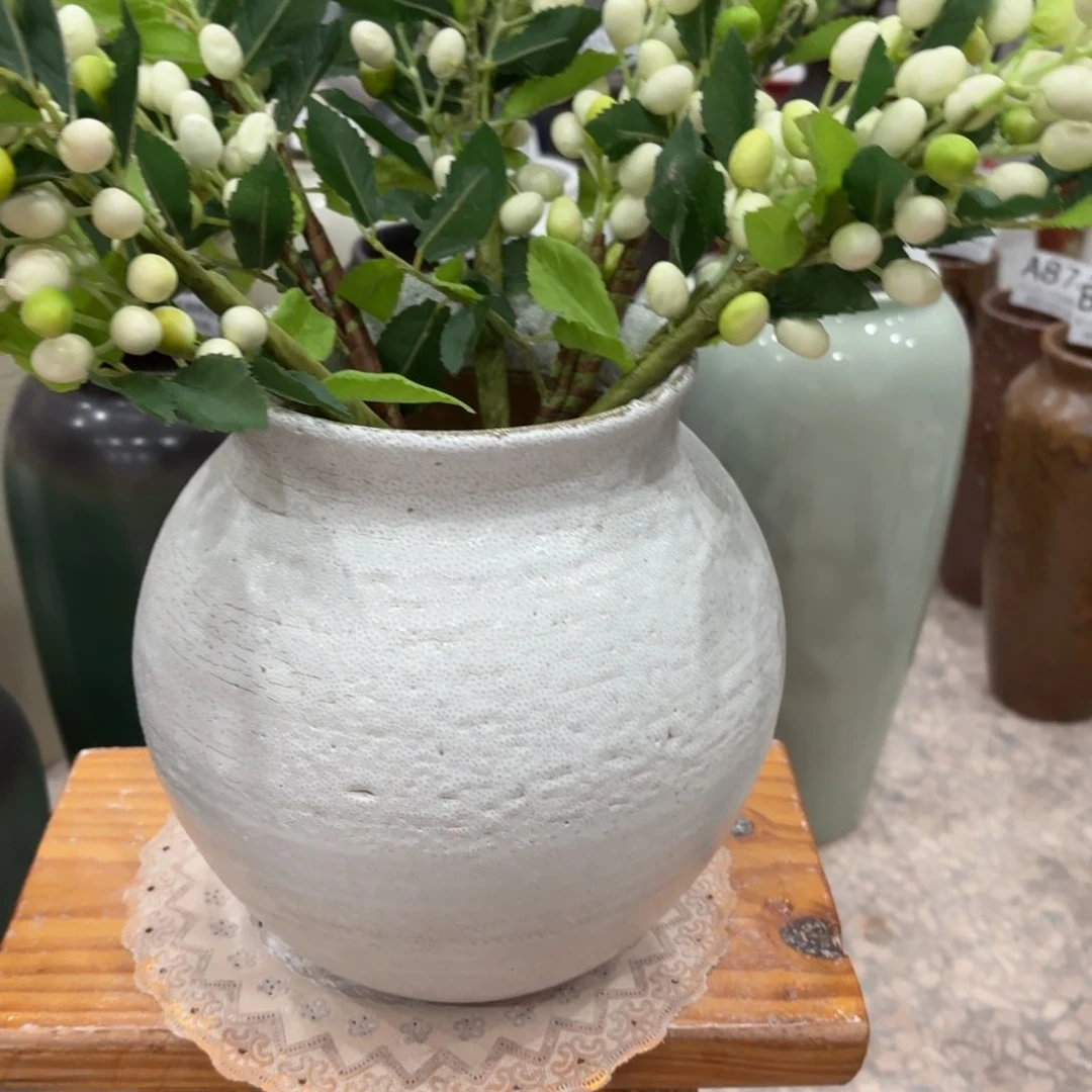 摆件116 景德镇陶瓷花瓶高20口11