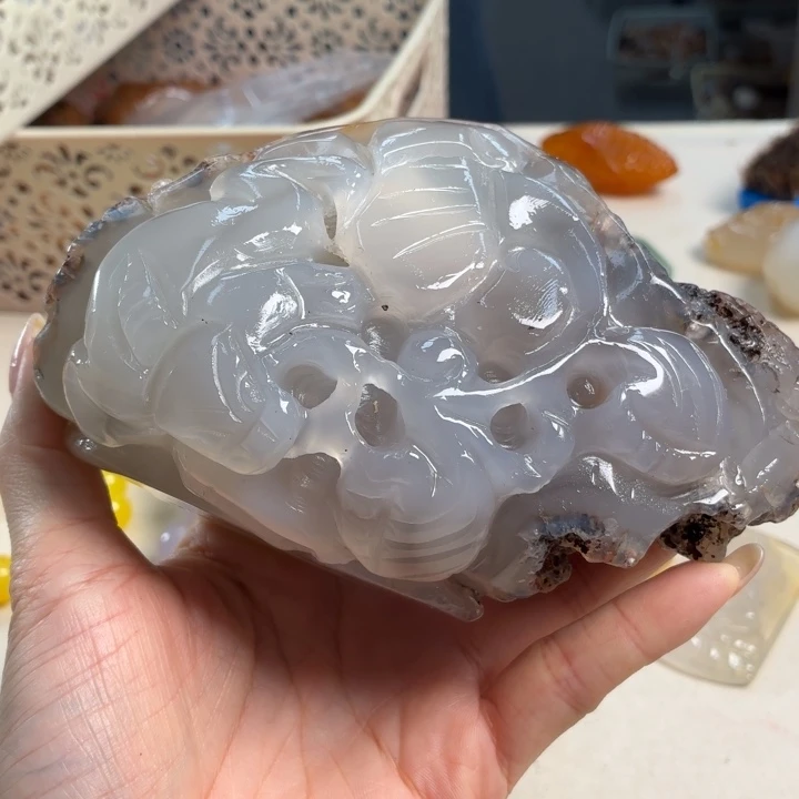 玛瑙/玉髓未镶嵌吊坠(不含链)