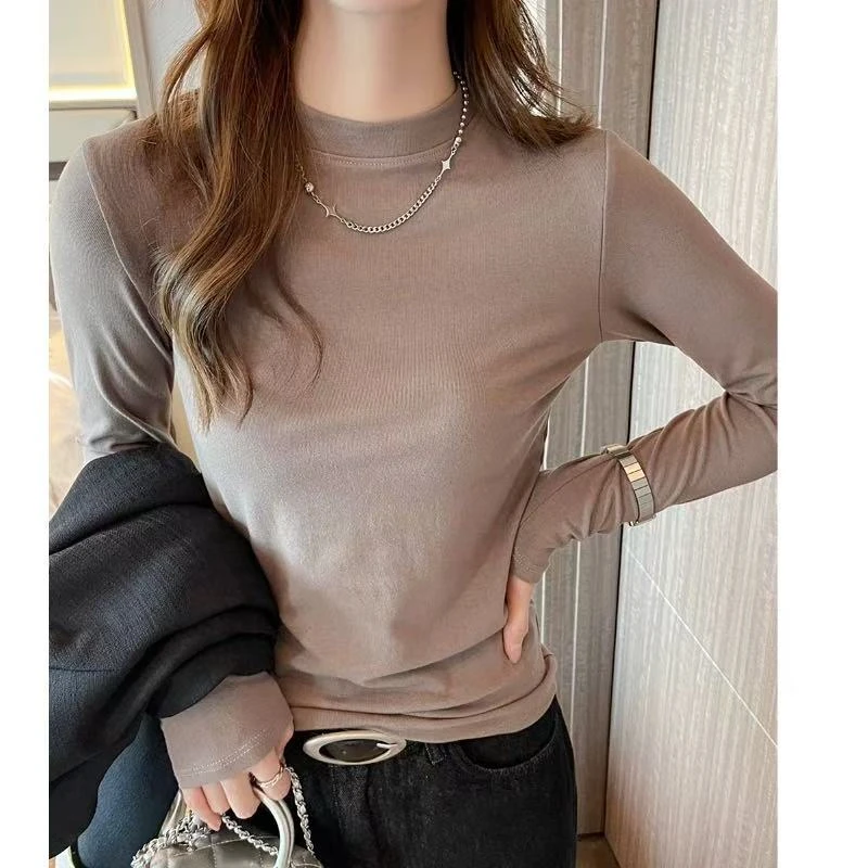 9909 女士修身保暖打底衫 F02