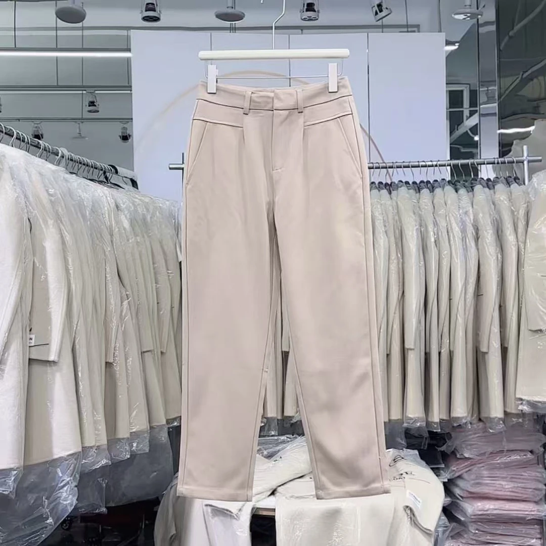 【杭州•意法】NN3015-时尚女装设计感休闲裤显瘦洋气百搭