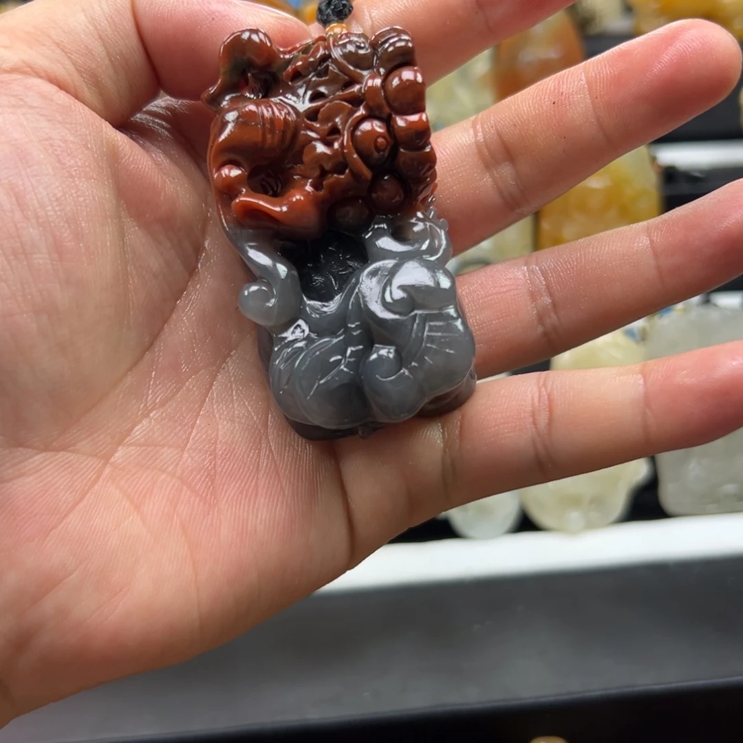 石英质玉（黄龙玉）未镶嵌多样性发货，发其一