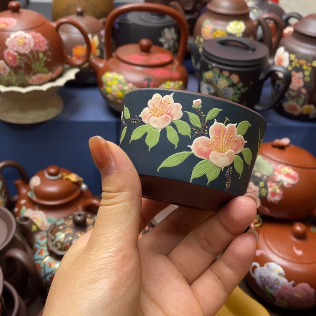 紫砂茶杯紫砂主人杯130cc