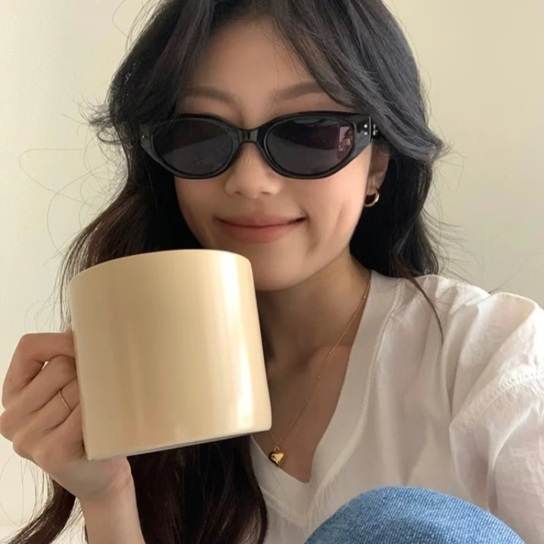 2025新款复古高级感猫眼太阳镜显脸小防晒防紫外线户外拍照墨镜