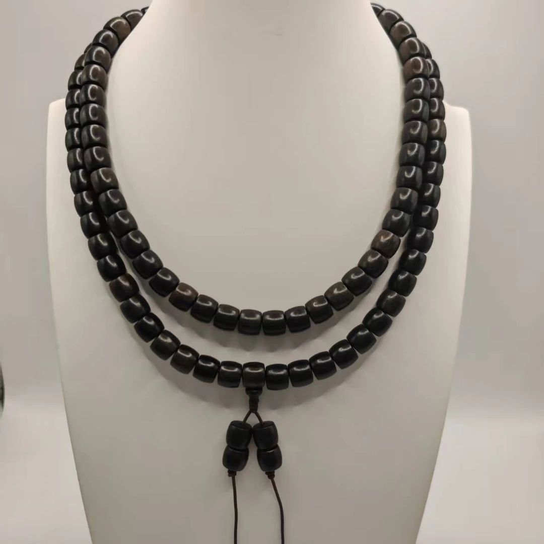 25号Aa63香9mm桶珠项链