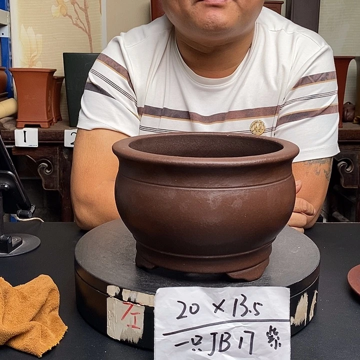 紫砂花盆货号一只JB17子