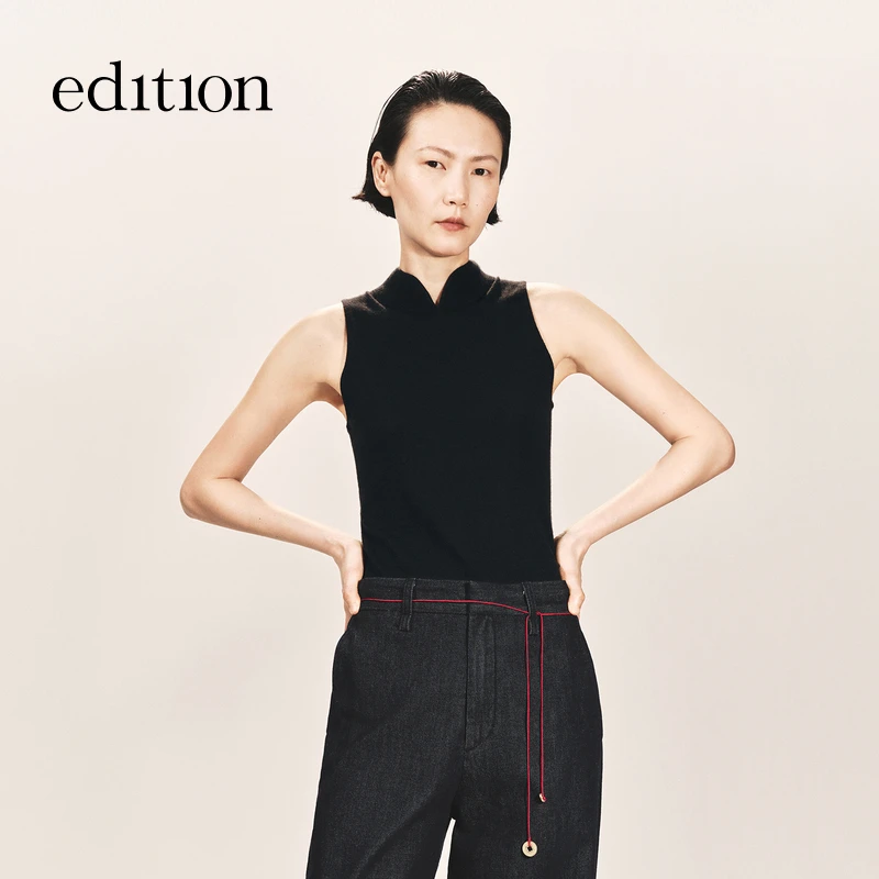 edition × SAMUEL GUI YANG联名系列山羊绒毛织背心#EBE3SWT036