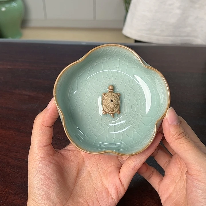 龙泉云间青瓷小米茶器