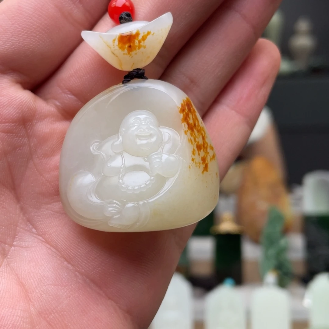 和田玉未镶嵌挂件