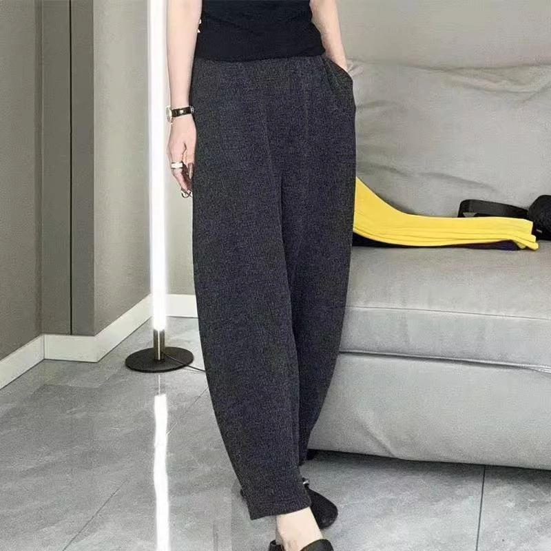 休闲哈伦裤女2025春季新款韩版时尚爆款纯色高腰百搭显瘦女装长裤