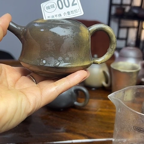 戬谷龙窑柴烧茶壶002