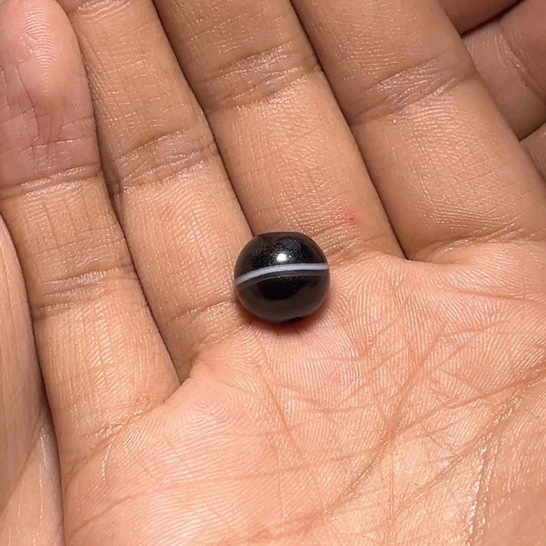 玛瑙/玉髓单珠未镶嵌穿****牛