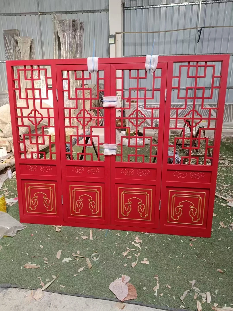 铝合金定制寺庙大门改造街道改造门窗改造仿古大门铝合金支持定制