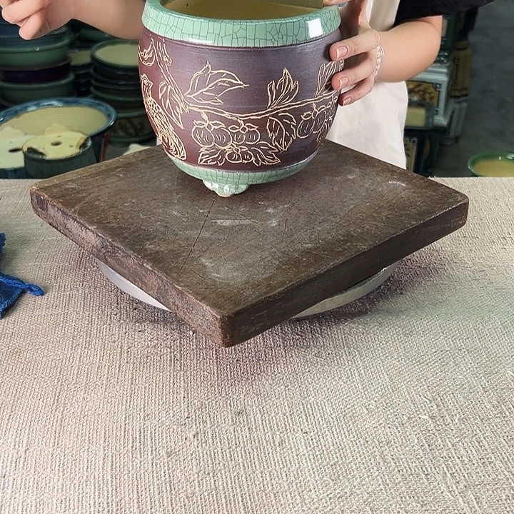 泳坤堂石湾盆　陶瓷