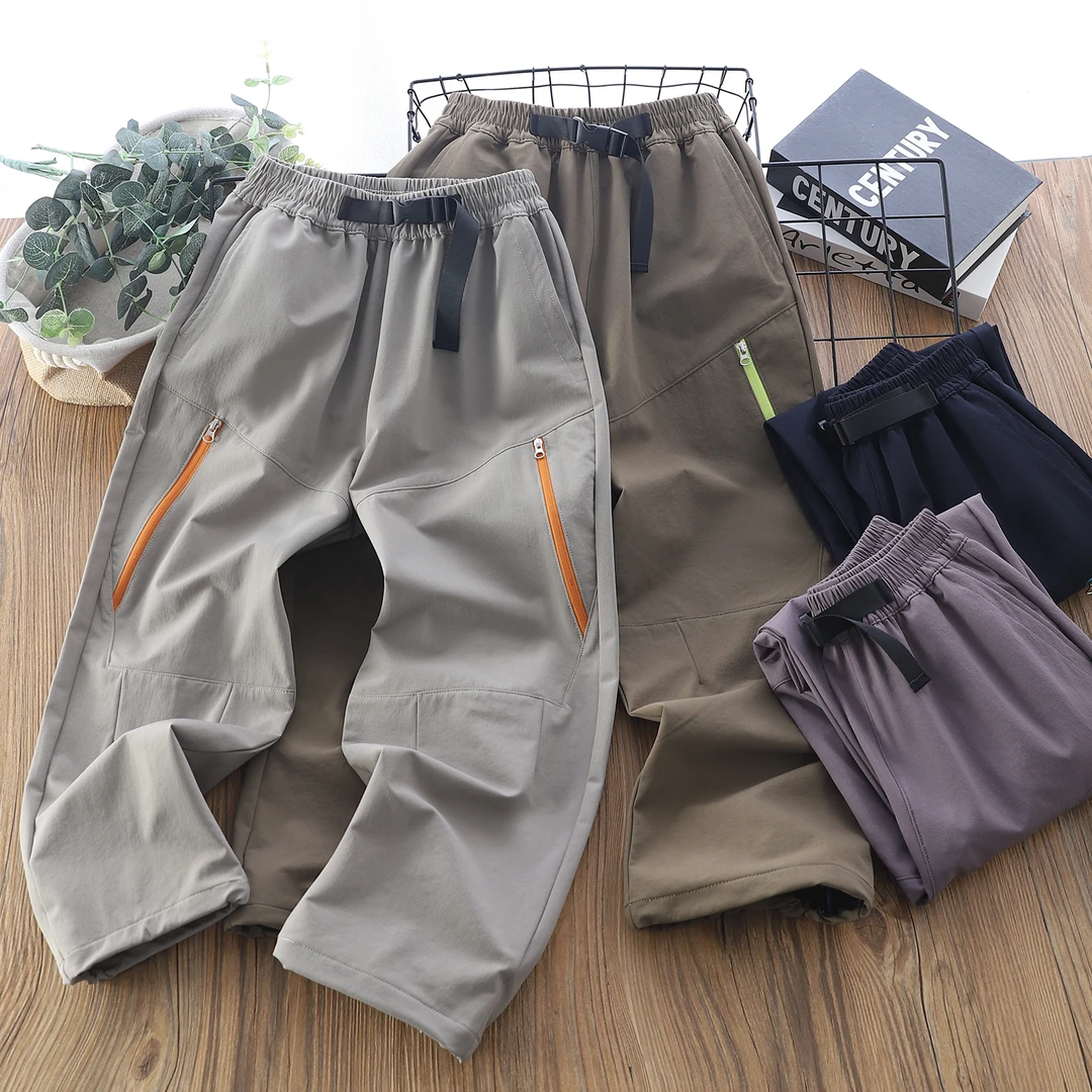 5135新款儿童梭织防风休闲裤男女孩运动透气薄款中大童宽松裤5135