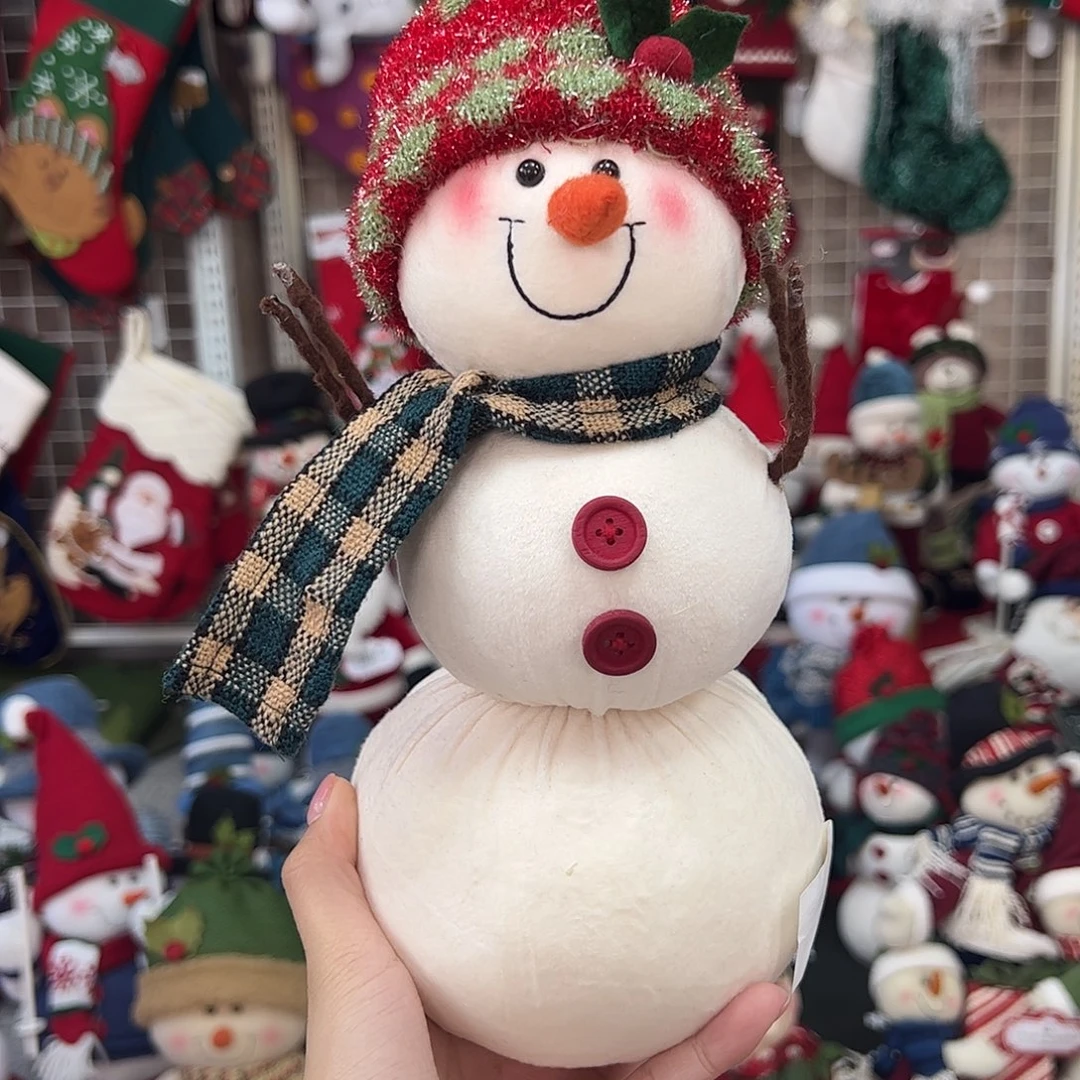 毛绒圣诞雪人叠叠乐