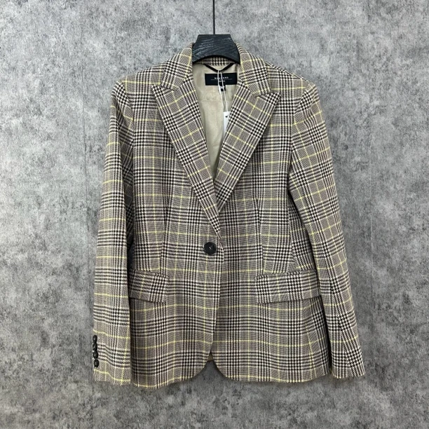 95新 MaxMara 格纹西服外套