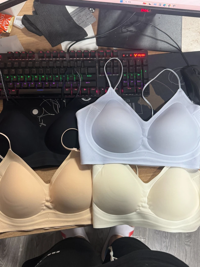 女士山茶花文胸简约606